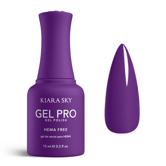 KIARA SKY Gel Pro HEMA-Free Gel Nail Polish | Full Coverage, 28+ Day Wear, Self-Leveling, UV/LED Soak-Off, 0.5 fl oz | Plum-Thing Special #081