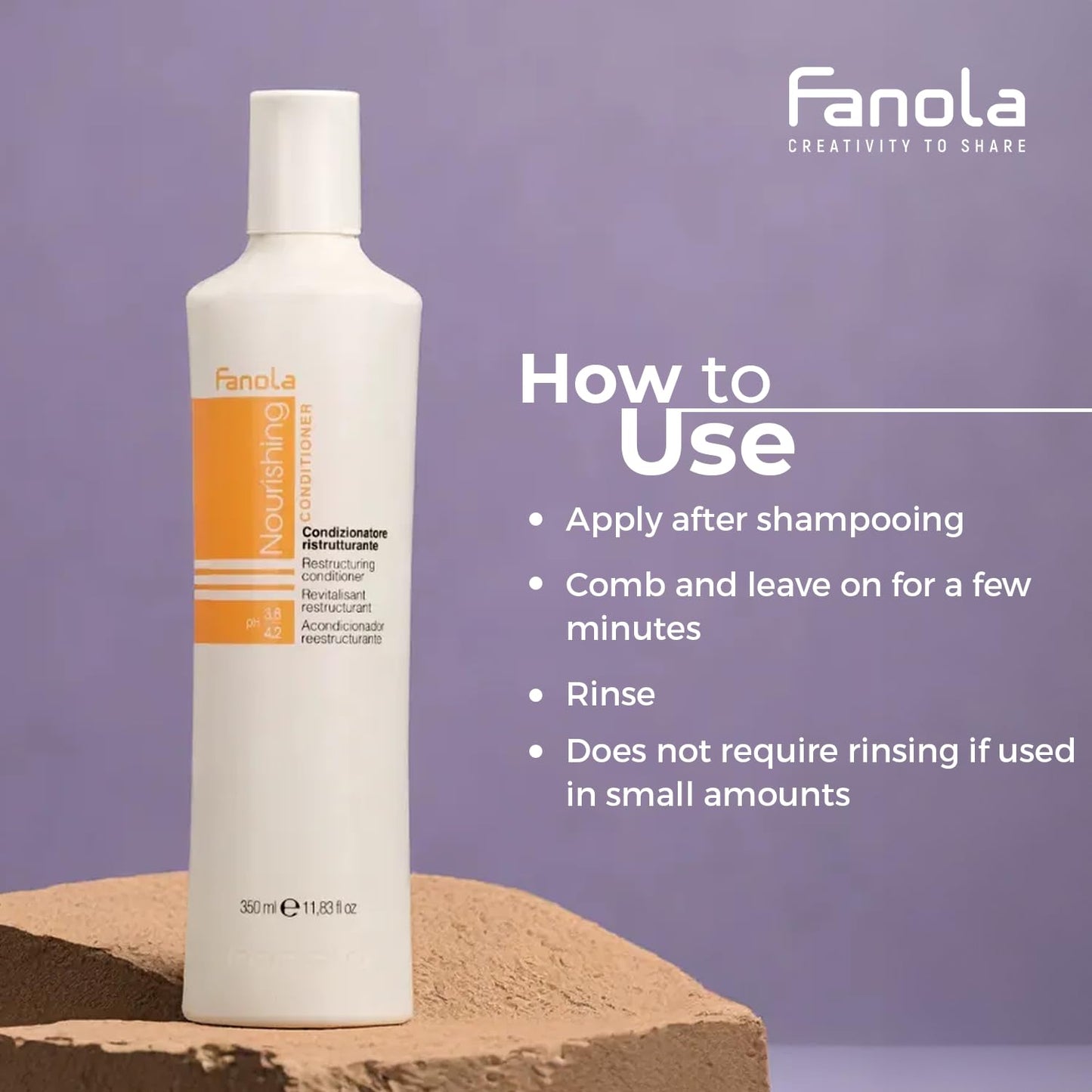 Fanola Restructuring Hair Conditioner for Women & Men - Hydrating Conditioner for Dry Hair with Argan & Linseed Oil - Repairing, Nourishing Beauty & Personal Care Fanola