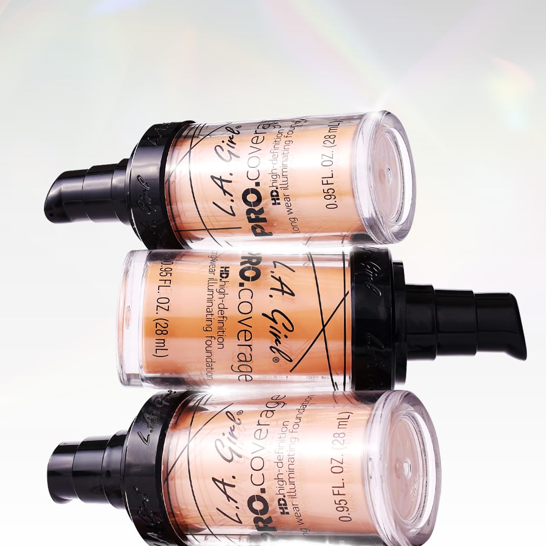 L.A. Girl Pro Coverage Liquid Foundation, White, 0.95 Fl Oz Beauty & Personal Care L.A. Girl