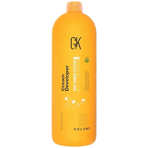 Global Keratin GK HAIR Professional Hair Creme 8 Volume Developer 33.8 Fl Oz for Hair Coloring Bleach - High-Performance Long Lasting Semi-Permanent Beauty & Personal Care GK HAIR