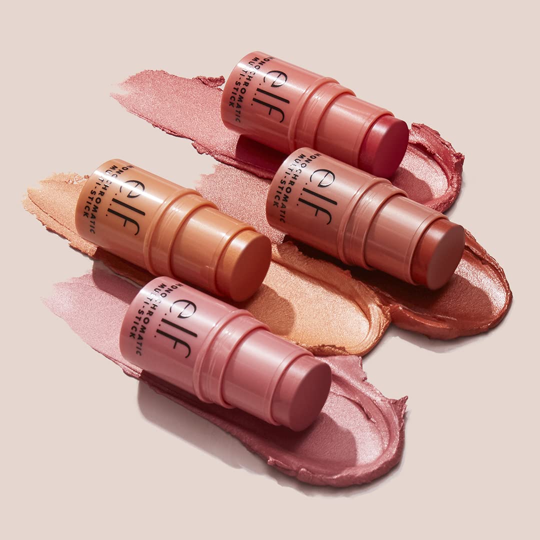 e.l.f. Monochromatic Multi Stick, Luxuriously Creamy & Blendable Color, For Eyes, Lips & Cheeks, Glowing Mango, 0.17 Oz Beauty & Personal Care e.l.f.