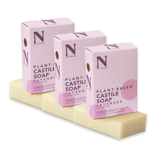 Dr. Natural Castile Bar Soap - Multipurpose Soap Bar with Anti-Acne Properties - For Face, Body and Hair - Sensitive Skin Body Wash - Lavender - 3 pc Beauty & Personal Care Dr. Natural