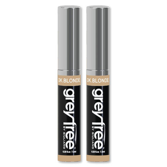 Greyfree Hair Mascara Root Touch-Up for Gray Hair | Precision Hairline Concealer for Brows & Beard | 2 Pack (DARK BLONDE) Beauty & Personal Care Greyfree