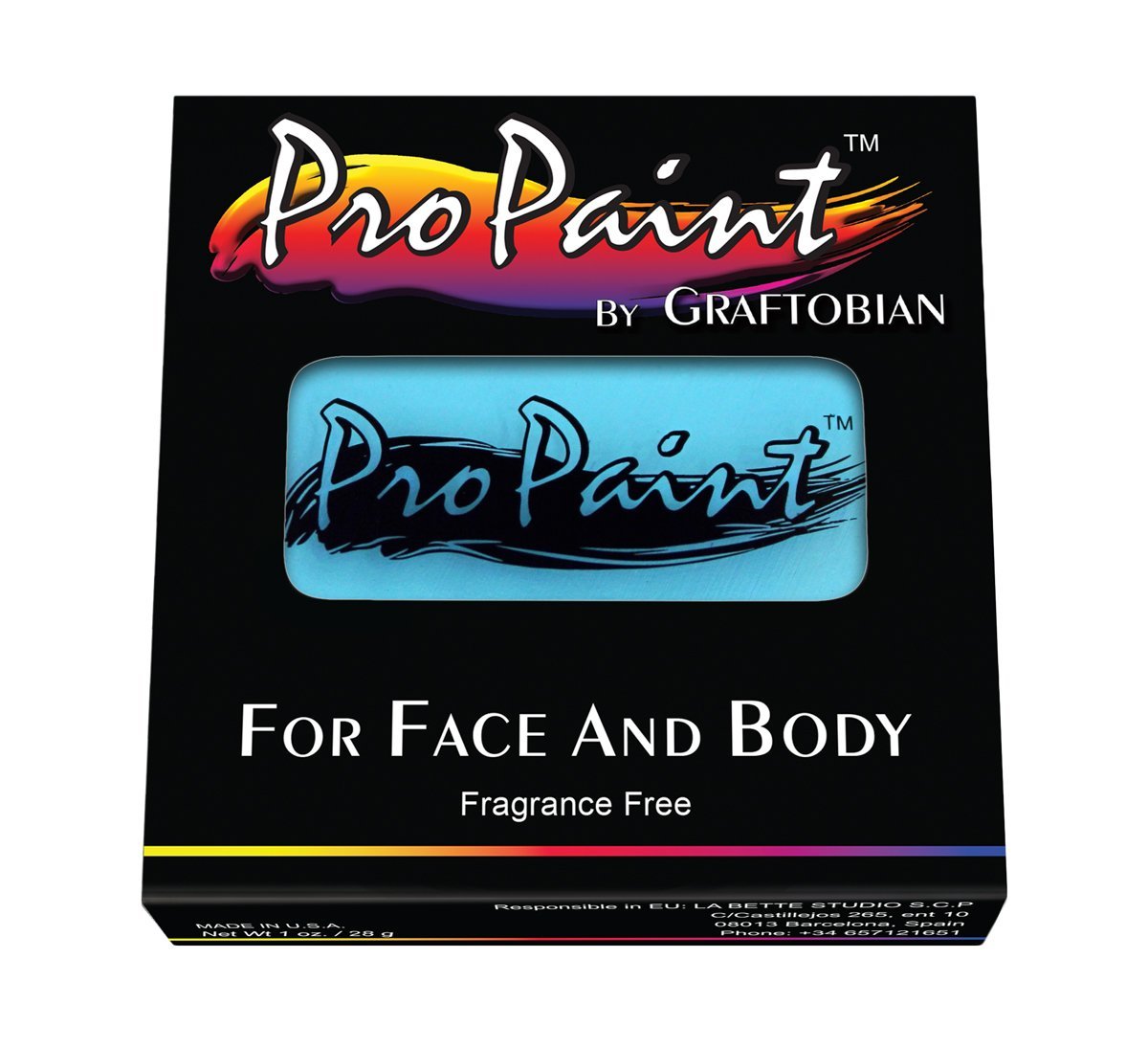 Graftobian Pro Paint Face and Body Paint - Tropic Teal, 30 ml Beauty & Personal Care Graftobian