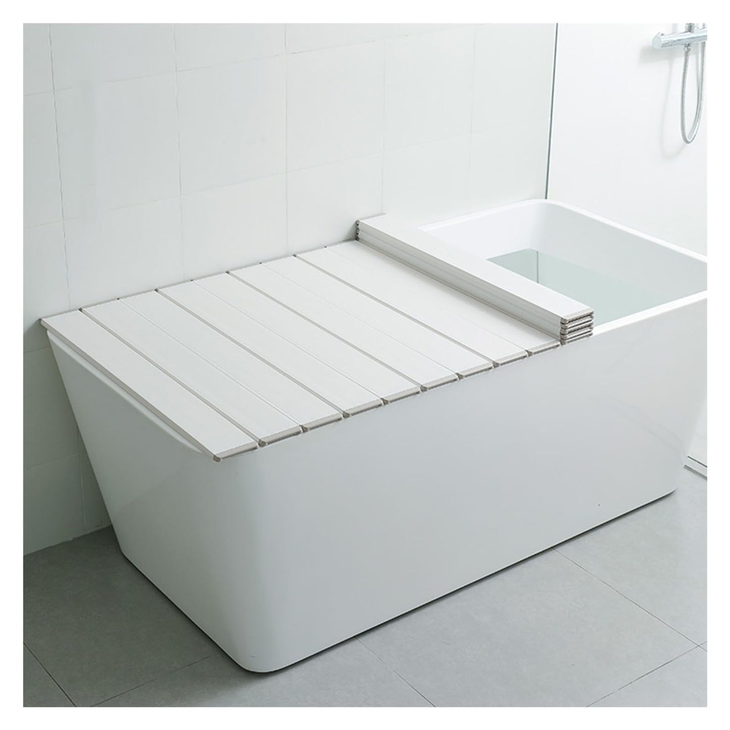 ZGLINMZ Folding Bathtub Cover Dustproof Waterproof Shutter Bath Lid Bath Tub Tray, 1cm Thickness Polypropylene Insulation Board for Milk Baths Spa Beauty and Personal Care ZGLINMZ