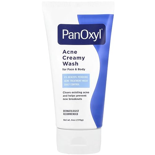 PanOxyl - Acne Creamy Wash 4 Percent Benzoyl Peroxide Daily Control, 6 Ounce Beauty & Personal Care PanOxyl