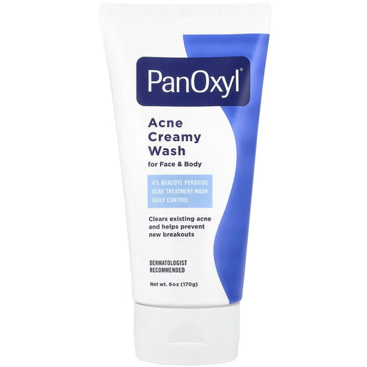 PanOxyl - Acne Creamy Wash 4 Percent Benzoyl Peroxide Daily Control, 6 Ounce Beauty & Personal Care PanOxyl