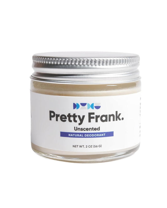 Pretty Frank Unscented Aluminum-Free Deodorant Paste (Formerly Primal Pit Paste) - Sensitive Skin, Long-Lasting Odor Control for Women & Men - Organic Beauty and Personal Care PRETTY FRANK