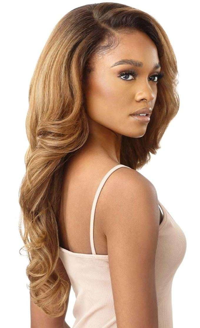 Outre Perfect Hair Line Synthetic 13x6 Faux Scalp Lace Front Wig - JULIANNE 24 (2 Dark Brown)