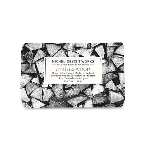 Michel Design Works Medium Bath Soap Bar, Firewood (858430) Beauty & Personal Care Michel Design Works