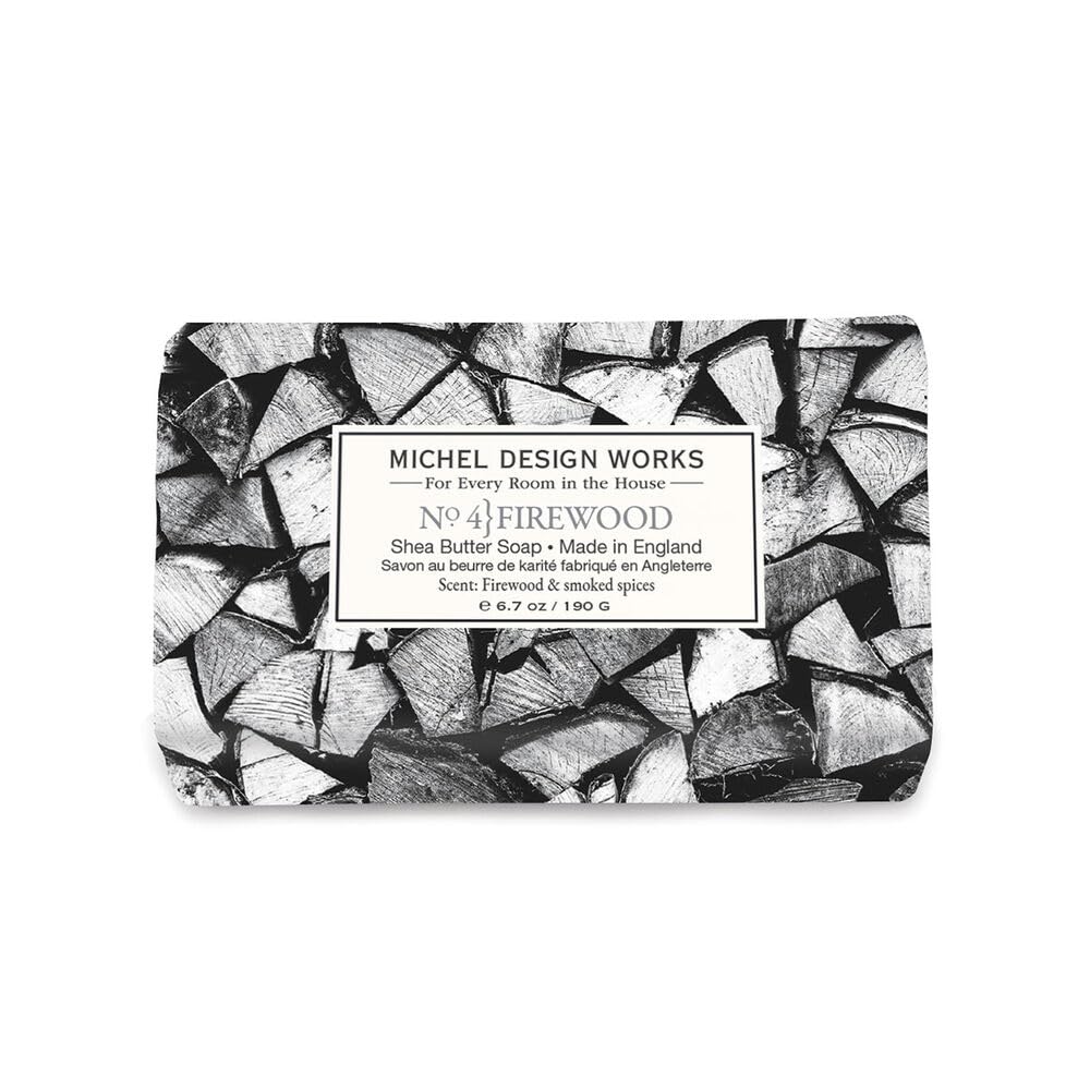 Michel Design Works Medium Bath Soap Bar, Firewood (858430) Beauty & Personal Care Michel Design Works