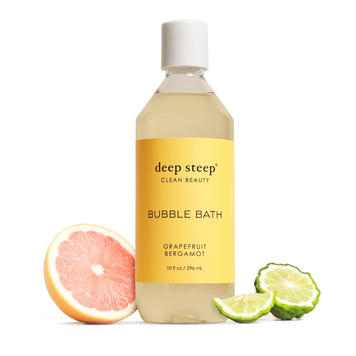 Deep Steep Bubble Bath, Grapefruit Bergamot, 10 oz - Soothing Soak with Shea Butter, Argan Oil, Aloe Vera & Coconut Oil - Vegan, Sulfate-Free Beauty and Personal Care Deep Steep