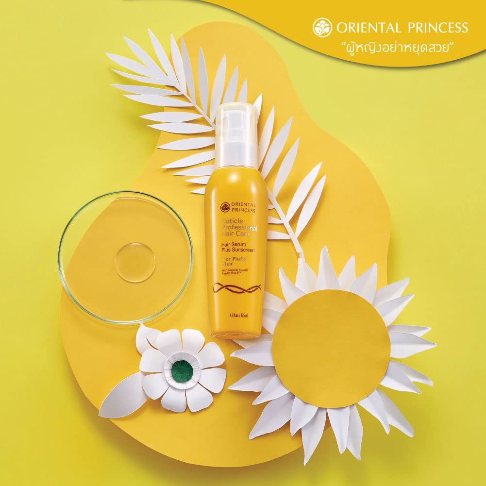 Oriental Princess Cuticle Professional Hair Care Hair Serum Plus Sunscreen for Fluffy Hair 125 ML. Beauty & Personal Care Oriental Princess