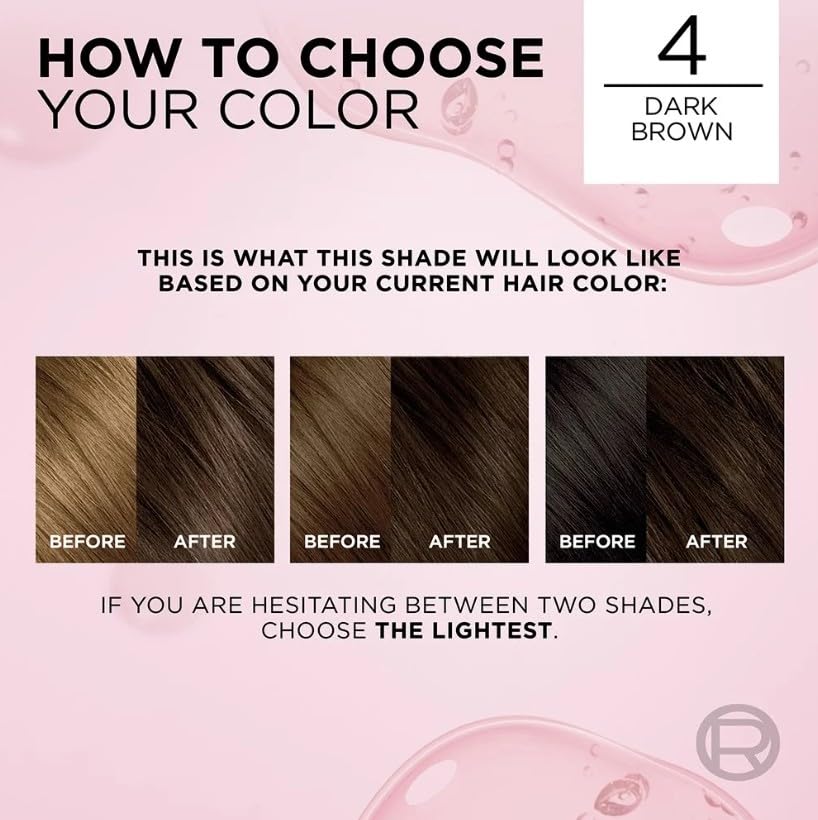 L’Oreal ParisExcellence Triple Protection Color Creme, Dark Brown/Natural 4 (Pack of 3) Beauty & Personal Care L'Oreal Paris