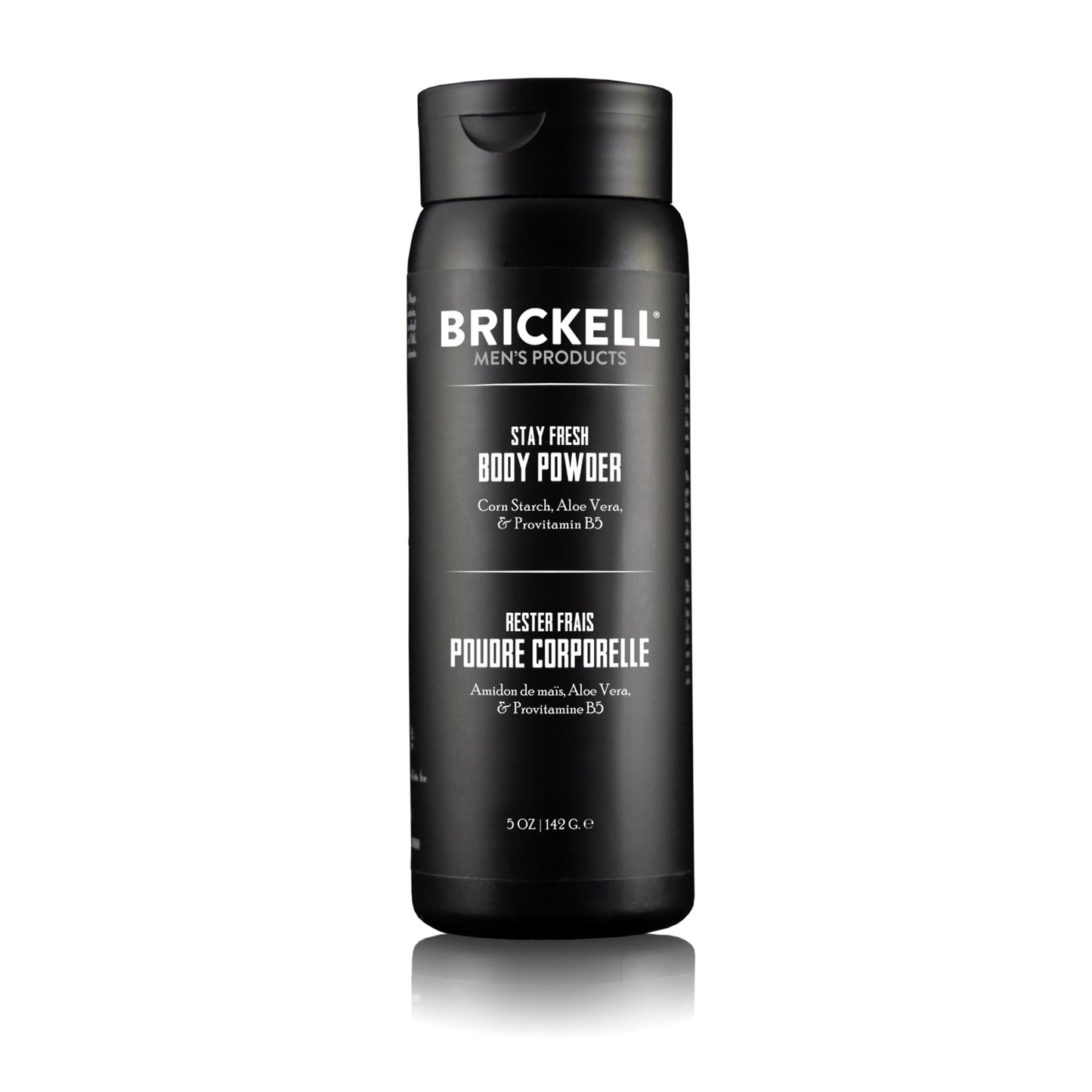 Brickell Men's Products Stay Fresh Body Powder for Men, Natural and Organic Talc-Free, Absorbs Sweat, Keeps Skin Dry, Scented, 5 oz Beauty & Personal Care Brickell Men's Products