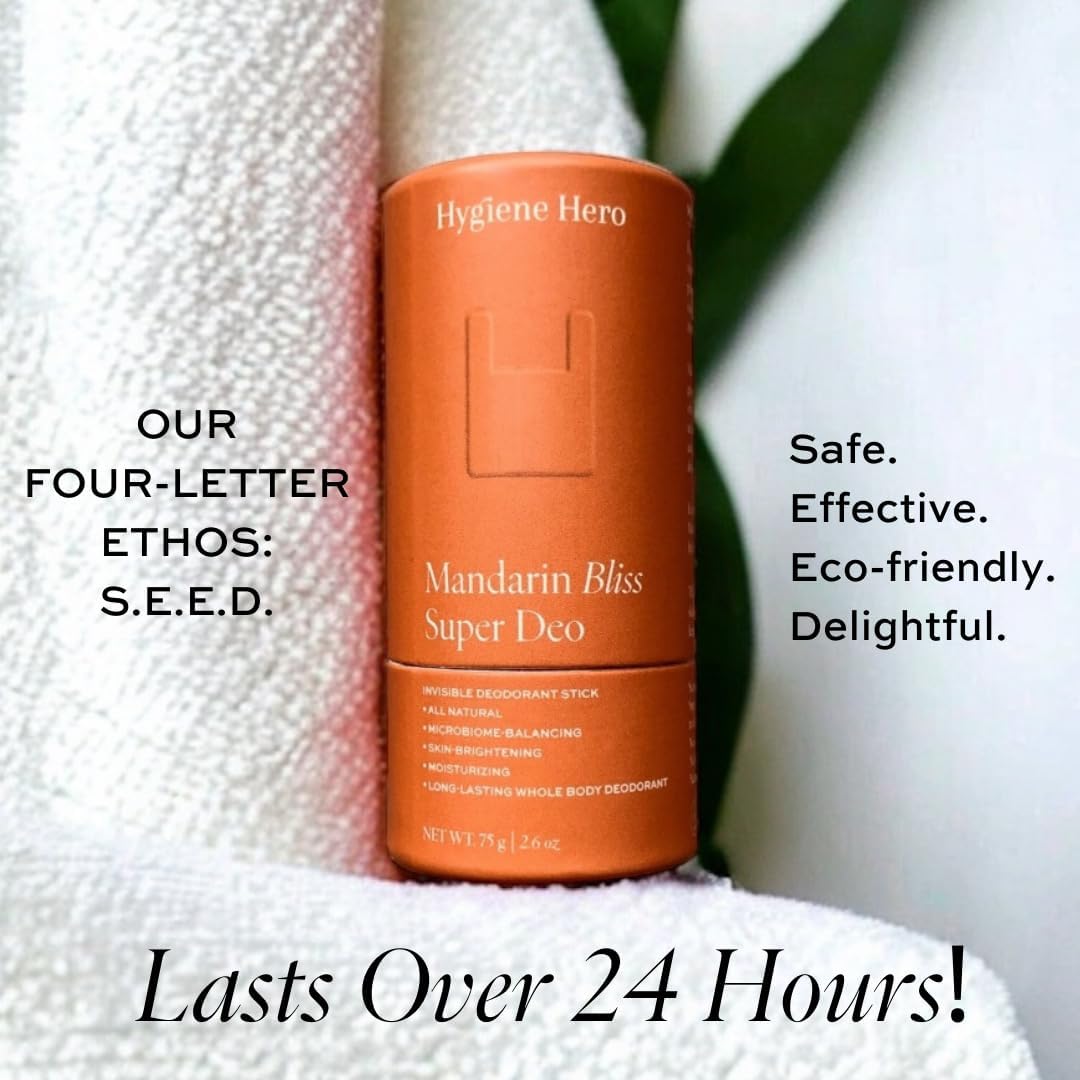 Hygiene Hero Super Deo - Invisible Deodorant Stick - Natural Deodorant for Men and Women - Aluminium Free - Mitigate Ingrown Hair (Vanilla Dream) Beauty and Personal Care Hygiene Hero