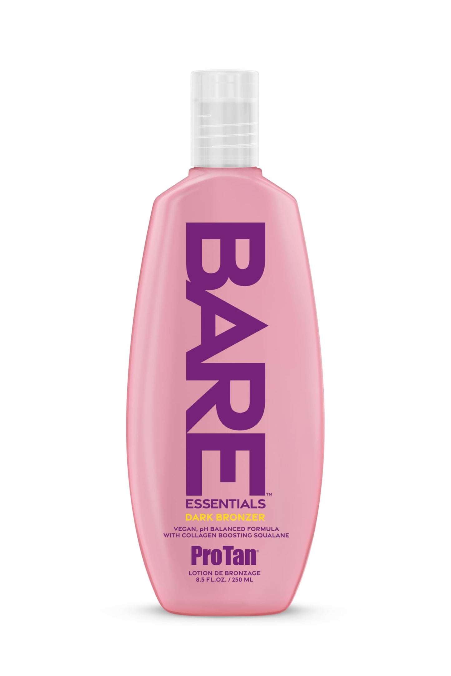 Pro Tan BARE Essentials Dark Bronzer Tanning Lotion 8.5 fl oz - Vegan DHA, Collagen Boosting Squalane, Aloe, Coconut Oil, Jojoba & Vitamins B C E Beauty & Personal Care Pro Tan