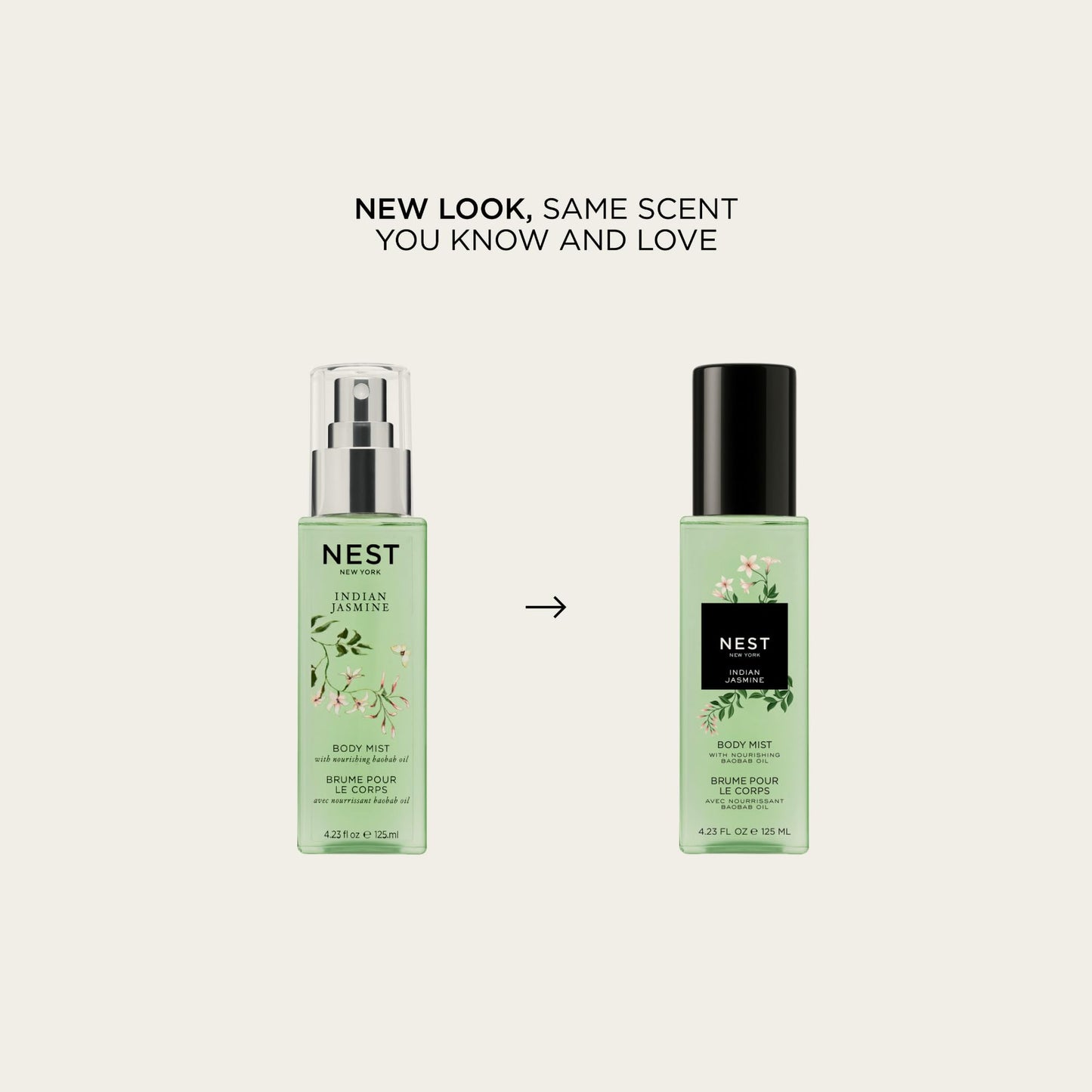 NEST New York Indian Jasmine Body Mist - 125 mL - Vegan & Cruelty Free Beauty & Personal Care NEST New York