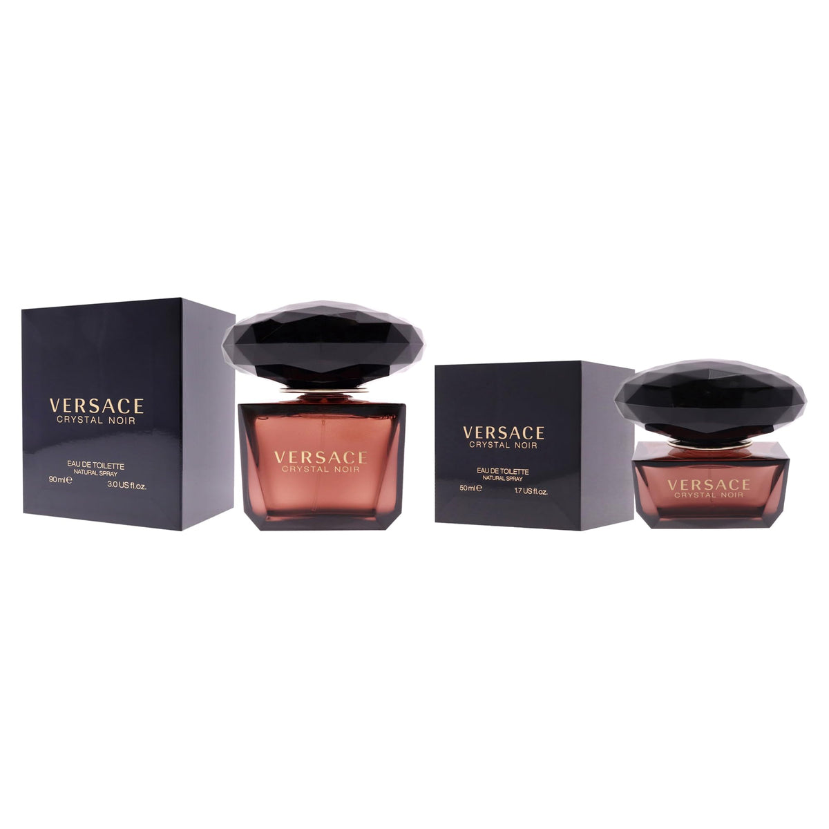 Versace Crystal Noir Kit by Versace for Women - 2 Pc Kit 3oz EDT Spray, 1.7oz EDT Spray