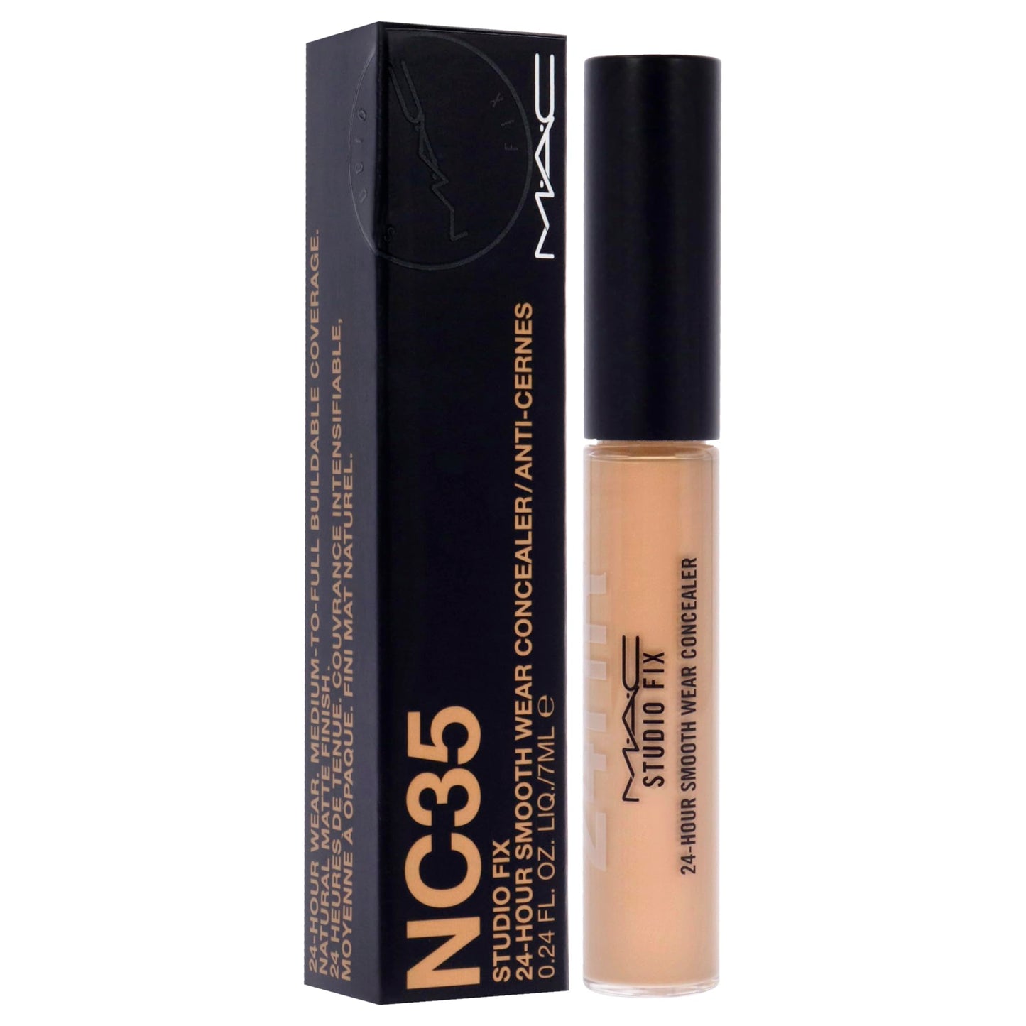 MAC Studio Fix 24 Hour Smooth Wear Concealer - NC35 by MAC for Women - 0.24 oz Concealer Beauty & Personal Care MAC