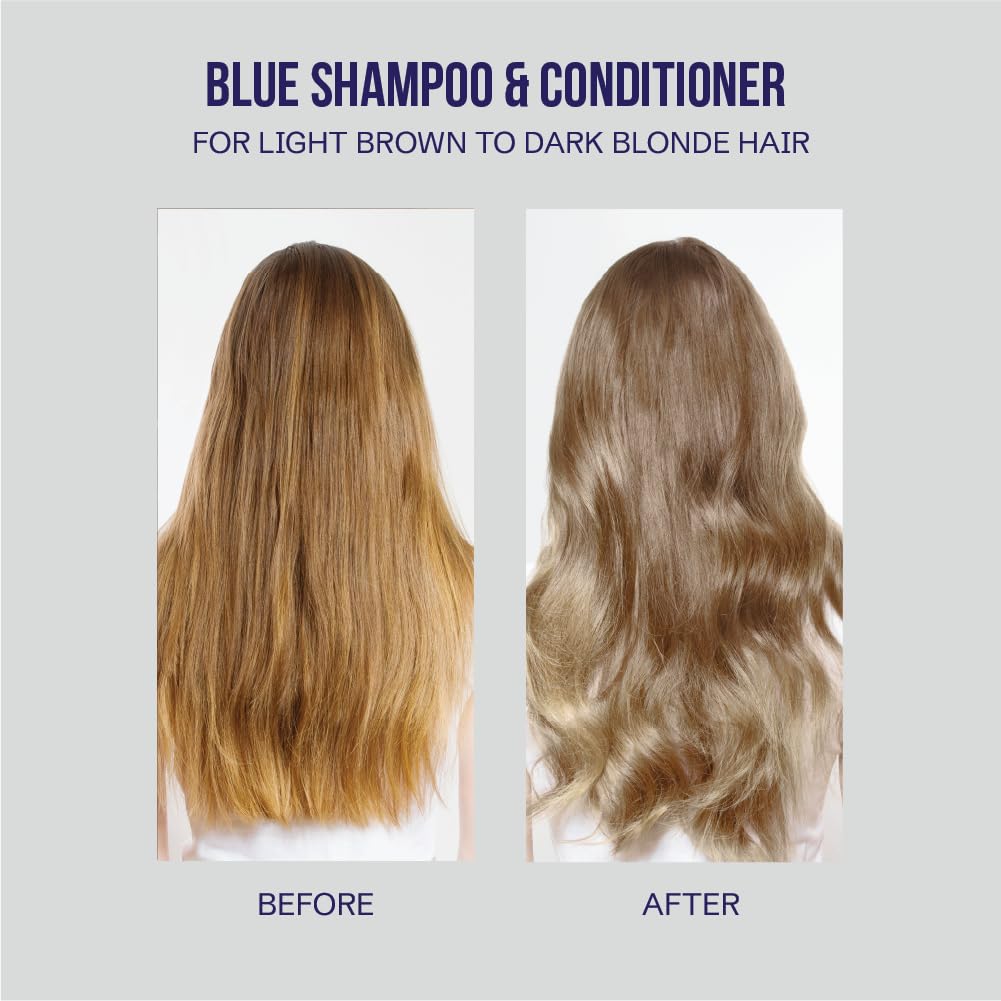 Oligo Professionnel - Blacklight Blue Shampoo & Conditioner for blondes - Sulfate-Free - Vegan - Eliminate brassy tones - Refresh Faded Highlights Beauty & Personal Care Oligo Professionnel