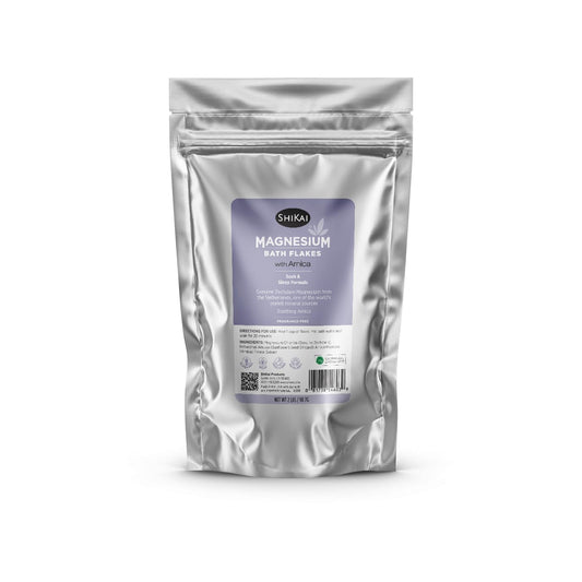 ShiKai Magnesium Bath Flakes with Arnica (32 oz) - Bath Salt Soak for Muscle Relief - Fragrance Free Beauty and Personal Care ShiKai