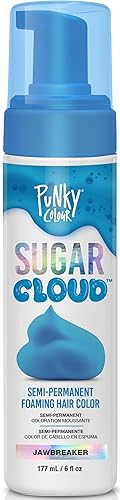 Punky Colour Sugar Cloud Jawbreaker - Semi-Permanent Foaming Hair Color, Vibrant Blue Foam Hair Dye for Bleached or Lightened Tones, 6 fl oz Beauty & Personal Care Punky