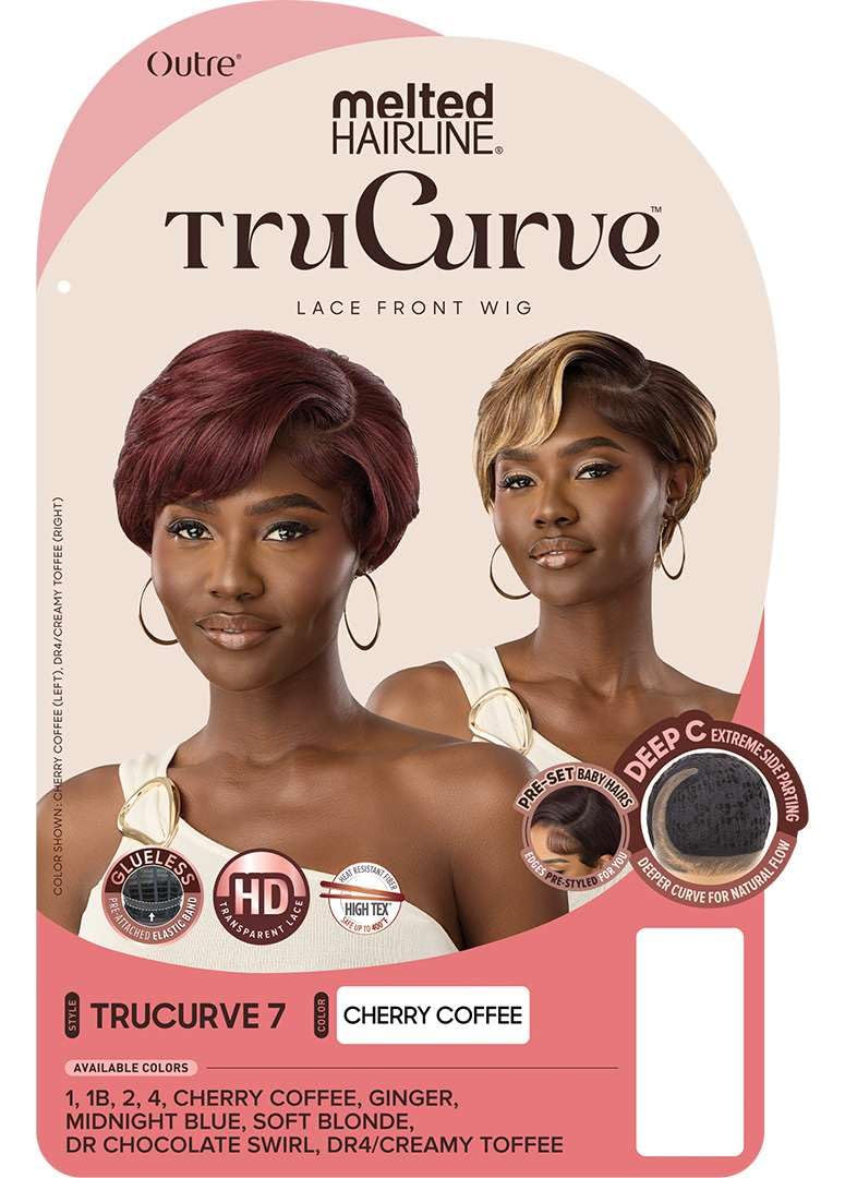 Outre Lace Front Wig - Melted Hairline - TruCurve - TruCurve 7 (DR CHOCOLATE SWIRL)