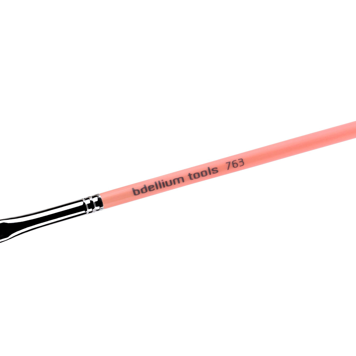Bdellium Tools Professional Makeup Brush - Pink Bambu Series 763 Angled Brow - With Soft Synthetic Fibers, For Defining Eyebrows (Pink, 1pc)