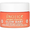 Pacifica Glow Baby Brightening Eye Cream - Vitamin C Under Eye Cream for Dark Circles & Puffiness, Caffeine-Infused Eye Brightener for Tired Eyes Beauty & Personal Care Pacifica