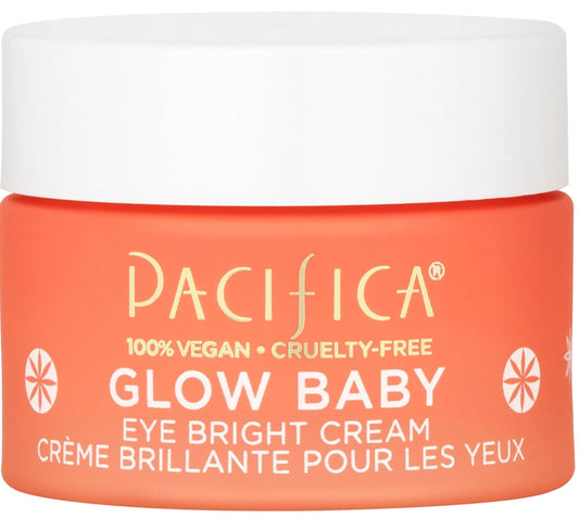 Pacifica Glow Baby Brightening Eye Cream - Vitamin C Under Eye Cream for Dark Circles & Puffiness, Caffeine-Infused Eye Brightener for Tired Eyes Beauty & Personal Care Pacifica
