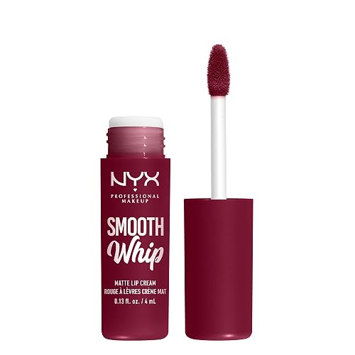 NYX PROFESSIONAL MAKEUP Smooth Whip Matte Lip Cream, Long Lasting, Moisturizing, Vegan Liquid Lipstick - Chocolate Mousse (Deep Red Brown) Beauty & Personal Care NYX PROFESSIONAL MAKEUP