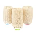 Natural Loofah Sponge - Exfoliating Body Scrubber for Shower Scrubbing, Organic Luffa Sponges, Egyptian Real Loofa, Bath Shower Puff for Bathing, Spa Beauty & Personal Care wokelai