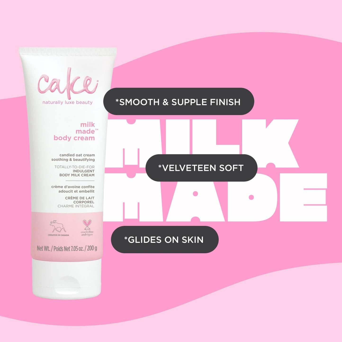 Cake Beauty, Shea Butter Body Cream Body Lotion For Women Dry Skin, Basic, Milk Made Indulgent, 7 Fl Oz Beauty & Personal Care Cake Beauty