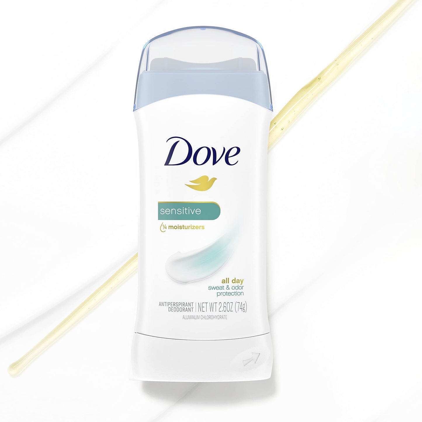 Dove Invisible Solid Antiperspirant Deodorant Stick for Women, 6 Count, Sensitive, for All Day Underarm Sweat & Odor Protection 2.6 oz Beauty and Personal Care Dove