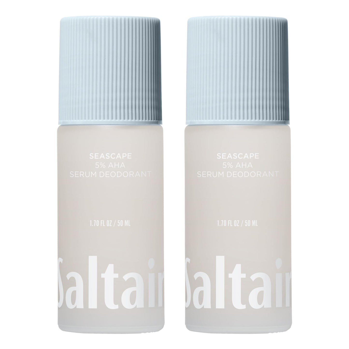 Saltair Serum Deodorant 2 Pack - 5% AHA - Aluminum-Free Odor Control for Women & Men - Mandelic Acid Deodorant with Lactic Acid - Seascape Scent - 2x Beauty and Personal Care Saltair
