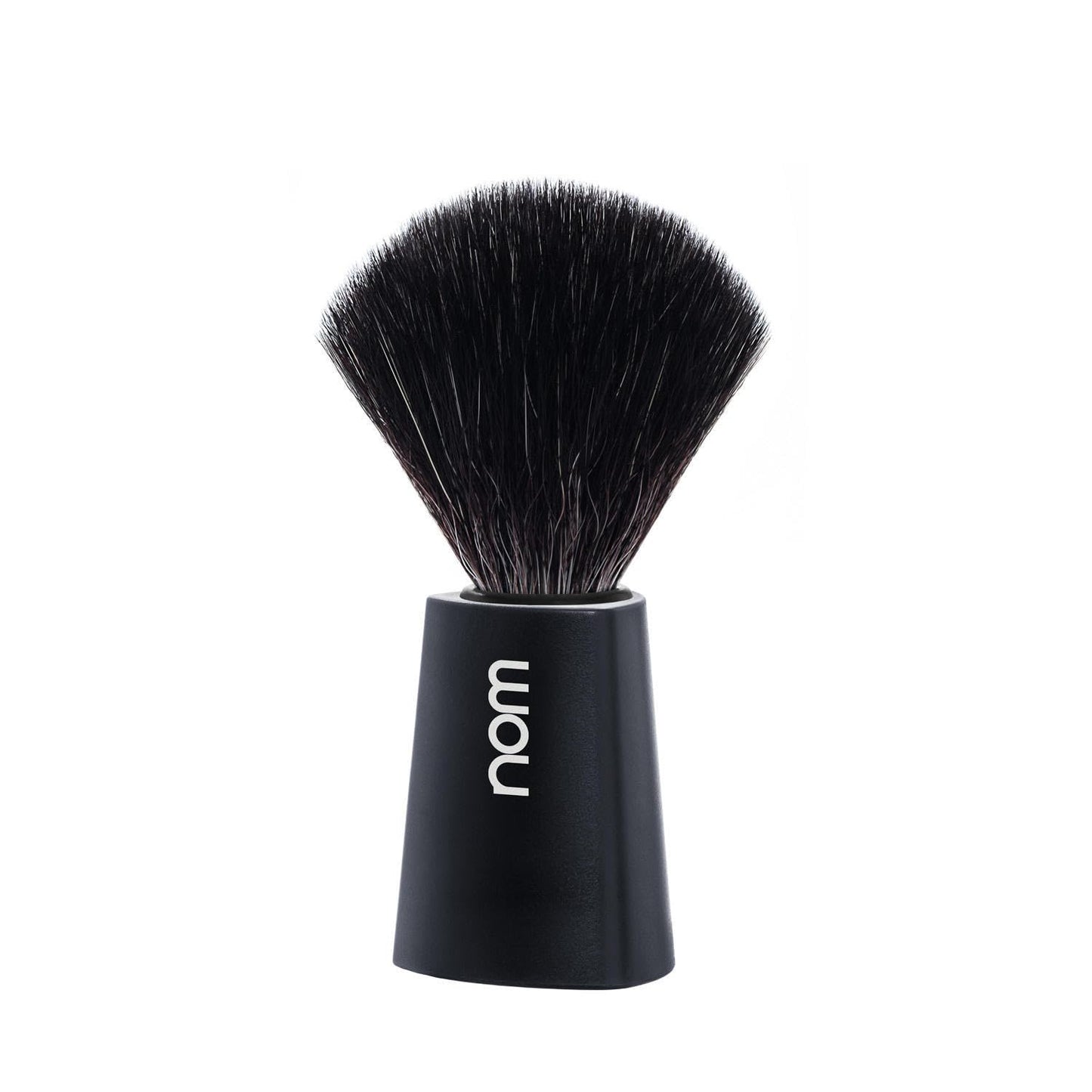 NOM Carl Shaving Brush - Vegan Shave Brush for Shaving soaps and creams - sustainable eco-friendly and reusable - Exfoliating Shaving Brush - Black Beauty and Personal Care MÜHLE
