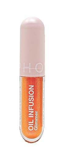 SEPHORA COLLECTION Oil Infusion Glimmer Hydrating Lip Oil -Peach (orange shimmer) 0.10 oz/3 ml Beauty & Personal Care SEPHORA