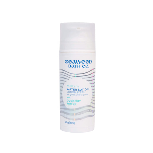 Seaweed Bath Co. Melt-In Water Lotion, Coconut Water Scent, 4 Ounce, Sustainably Harvested Seaweed, Sea Grape, Beta-Glucan Beauty & Personal Care The Seaweed Bath Co.