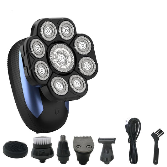 Head Shavers for Bald Men, 6 In 1 Electric Shavers For Bald Men Razor Upgraded 9D Floating Cutter Grooming Head Shaver Wet And Dry Cordless Trimmer Beauty and Personal Care EKHOU