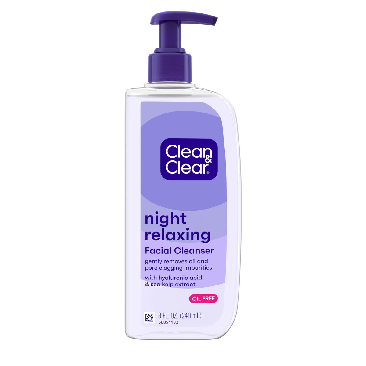 Clean & Clear Night Relaxing Deep Cleaning Oil-Free Night Face Wash, Foaming Facial Cleanser with Hyaluronic Acid & Sea Kelp Extract Gently Removes Beauty & Personal Care Clean & Clear