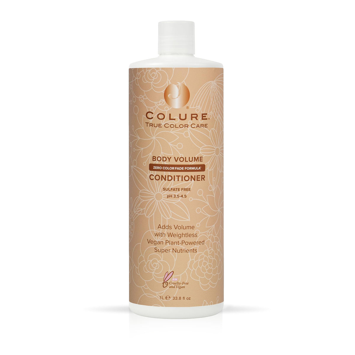 COLURE Body Volume Conditioner, 33 Fl Oz - Weightless Thickening Hair Treatment for Fine Damaged Hair, Vegan Hydrating