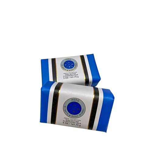 Bath & Body Works Cleansing Bar, Sets of 2 Bars, Each Bar 5oz (Hero) Beauty & Personal Care Bath & Body Works