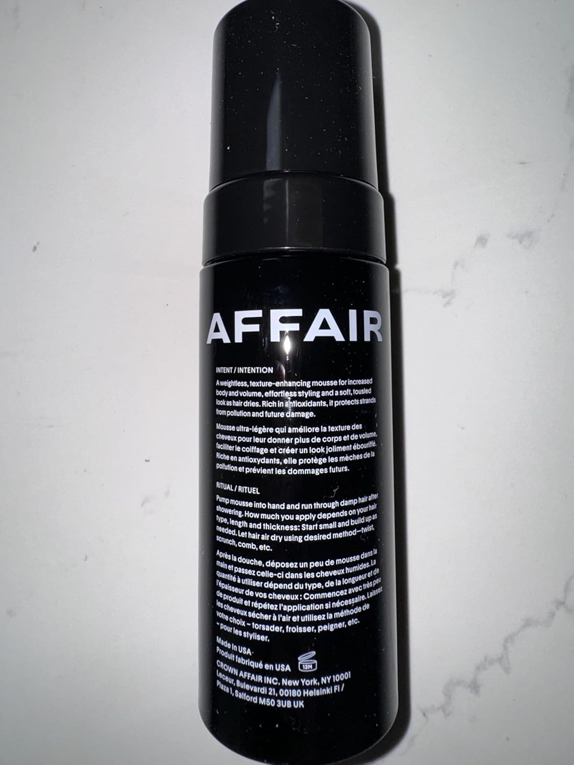 CROWN AFFAIR The Texturizing Air Dry Hair Mousse, 5.1 Fl Oz (Pack of 1), Black Beauty & Personal Care CROWN AFFAIR