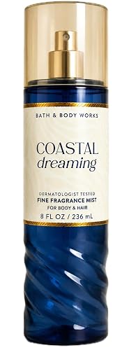 Bath & Body Works Coastal Dreaming Fine Fragrance Mist - Sea Salt Vanilla Driftwood Body Spray Beauty & Personal Care Bath & Body Works