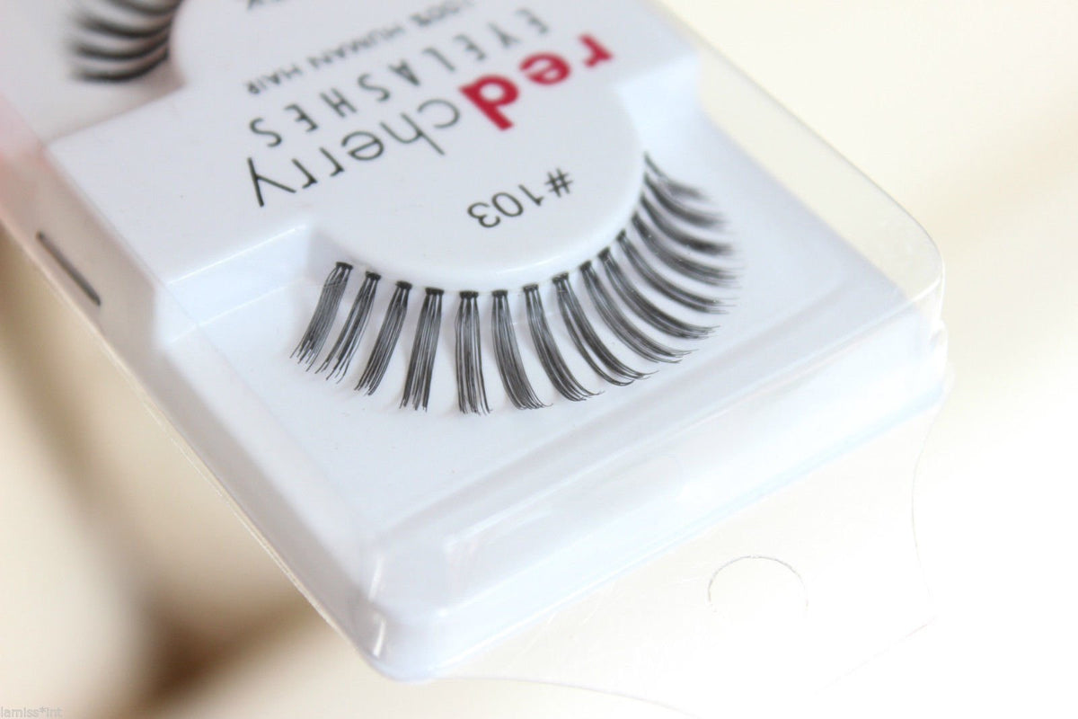 Red Cherry Eyelashes 100% human hair #103 (6 pairs pack) by Thorlight Beauty & Personal Care Red Cherry