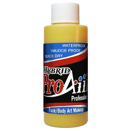 ProAiir Face and Body Painting Makeup - 2oz (60ml) Yellow Beauty & Personal Care ShowOffs Body Art