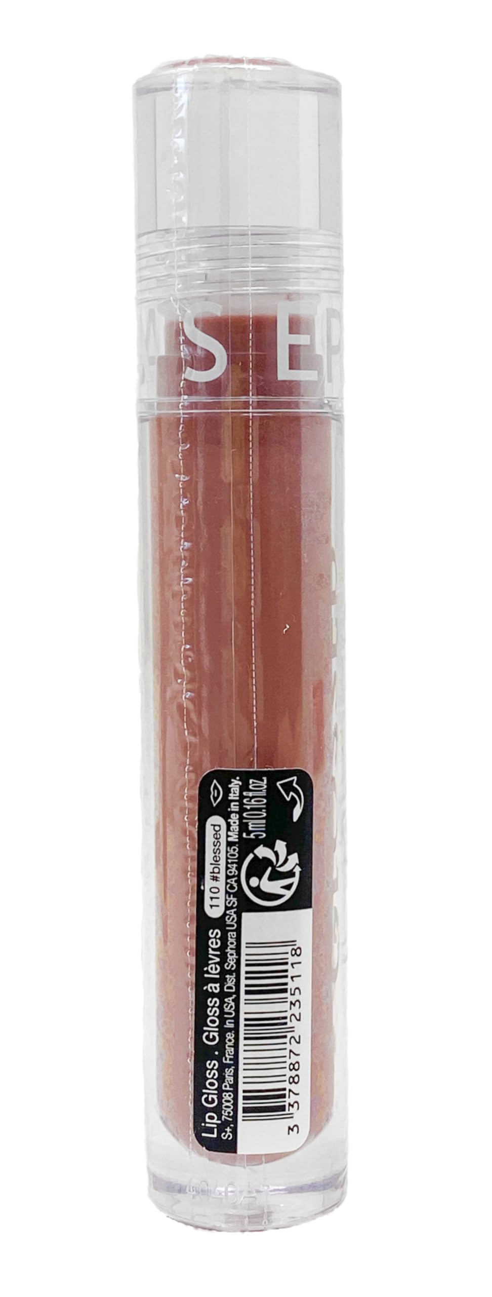 SEPHORA Collection Glossed Lip Gloss - 110 Blessed (taupe nude) 0.16 oz / 5 mL Beauty & Personal Care SEPHORA