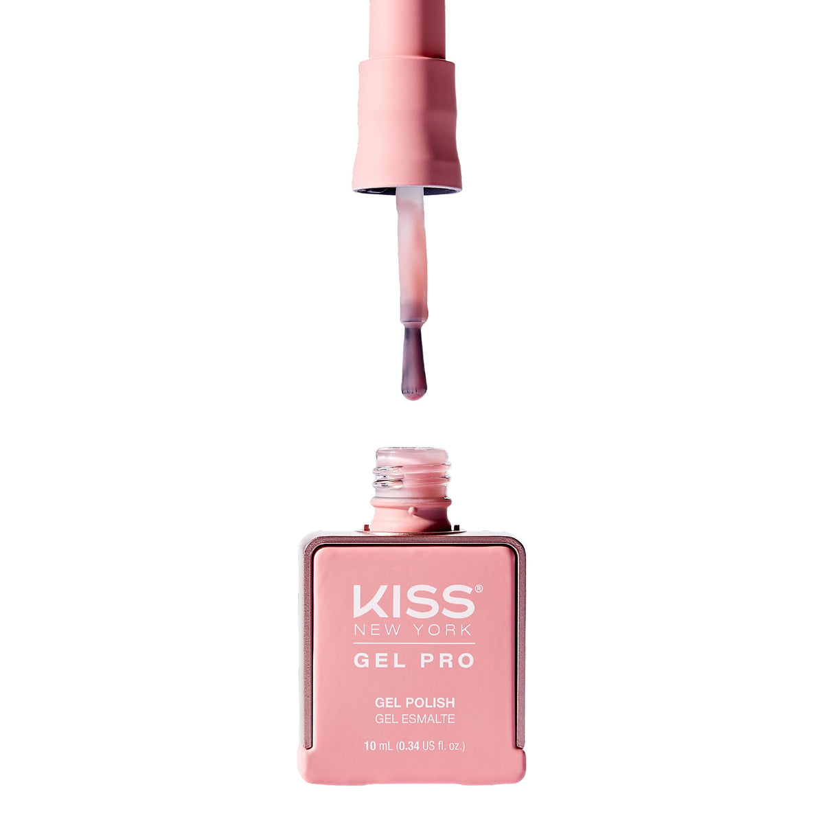 Kiss New York Gel Nail Polish Soak Off UV LED Gel Polish 10mL Nail Art Salon Manicure DIY HEMA FREE, TPO FREE (Pink Skies)