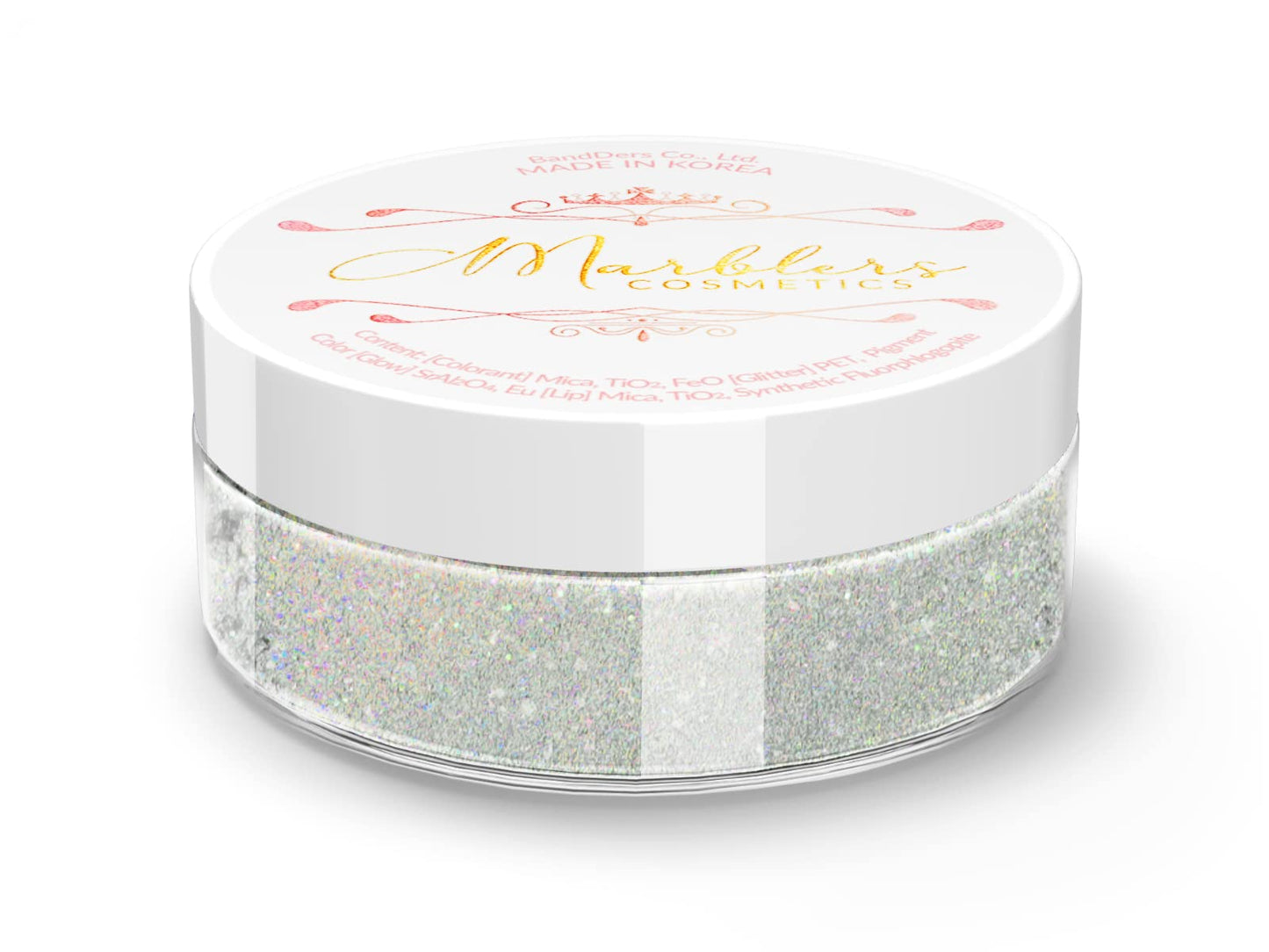 MARBLERS Glitter Mica Powder [Moonlight] 0.14oz (4g) | Glitter Mica | Highly Pigmented | Non-Toxic, Vegan, Cruelty-Free | Eyeshadow, Body Butter, Nail Beauty & Personal Care MARBLERS